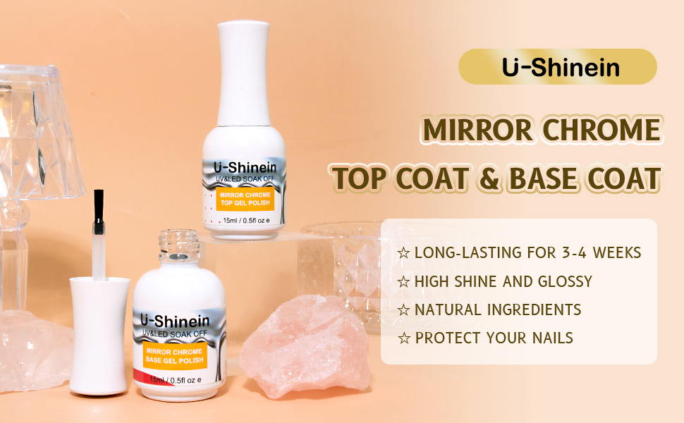 Mirror Chrome Top Coat & Base Coat