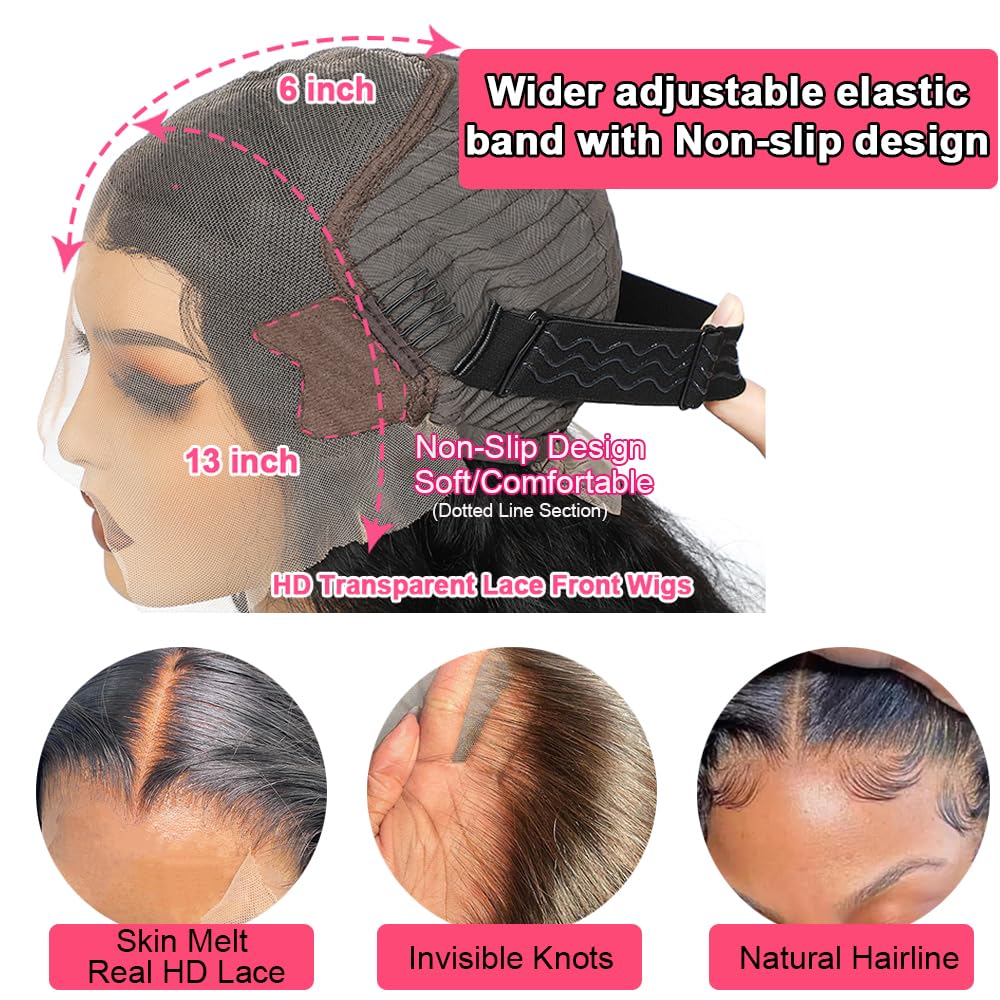 16 Inch HD Deep Wave Glueless Lace Front Bob Wig 210 Density Human Hair Pre Plucked Curly For Black Women - Image 4