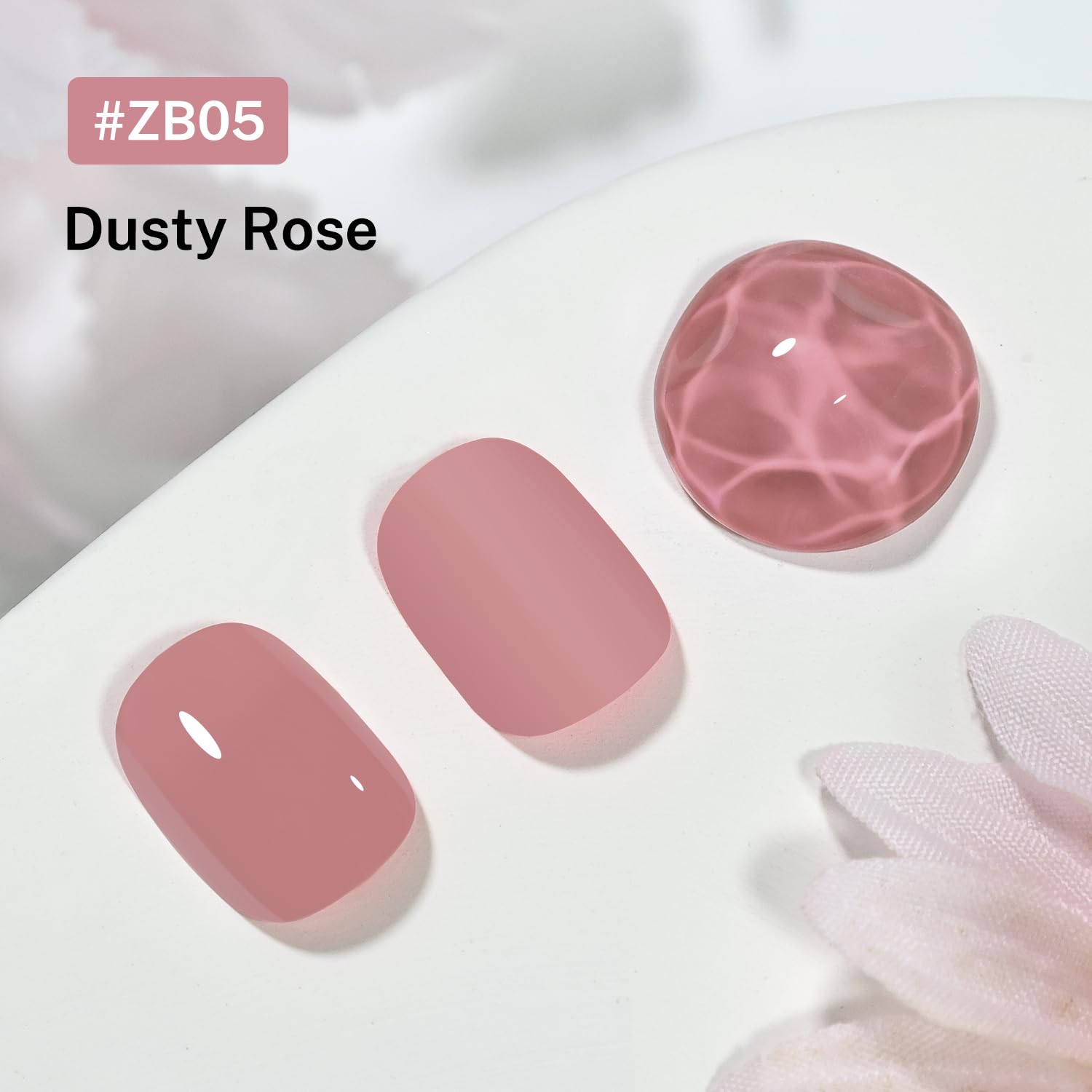 16.5ml Dusty Rose Quick Drying Light Pink Nail Polish for Long Lasting Manicure - Image 2