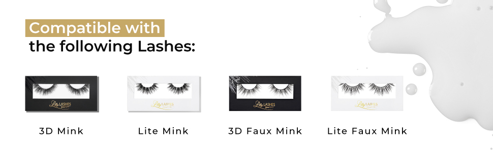 Lilly Lashes Clear Eyelash Glue Application