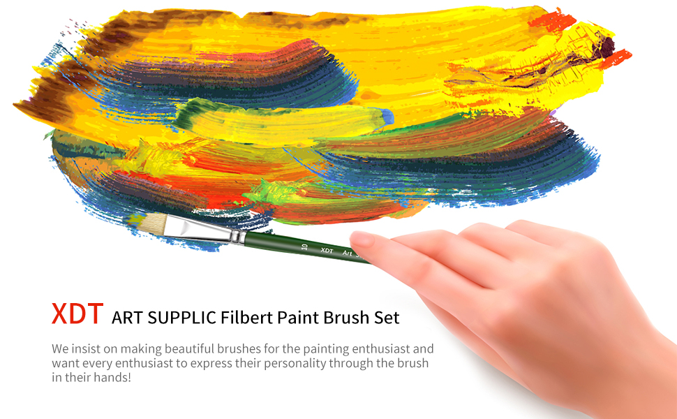filbert brush;filbert paint brush;filbert brush set;filbert brush for painting;oil filbert brush;