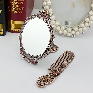 Vintage Metal Embossed Rose Pattern Style