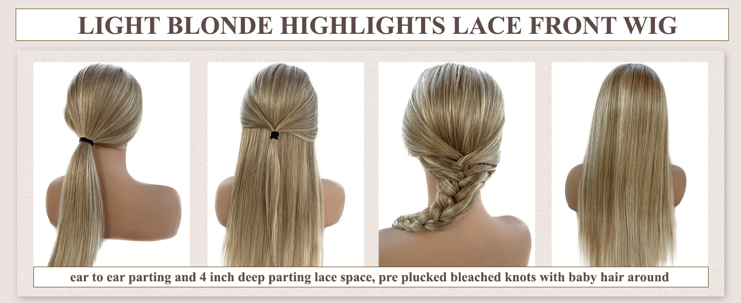 straight lace front wigs human hair for white women