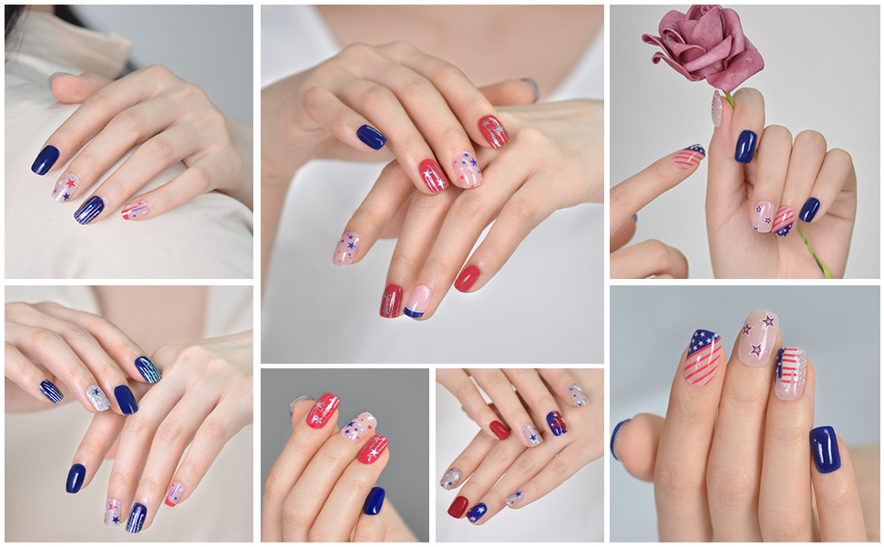 4th of July Nail Sticker