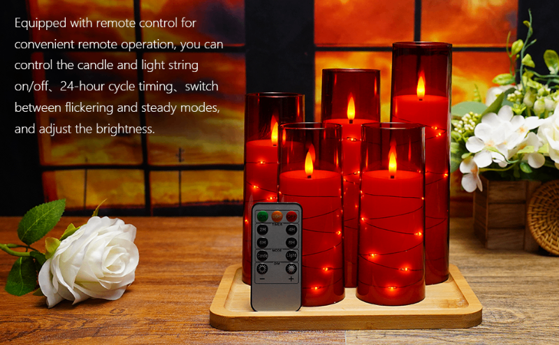 moving flame candles led candles with remote flamless candles