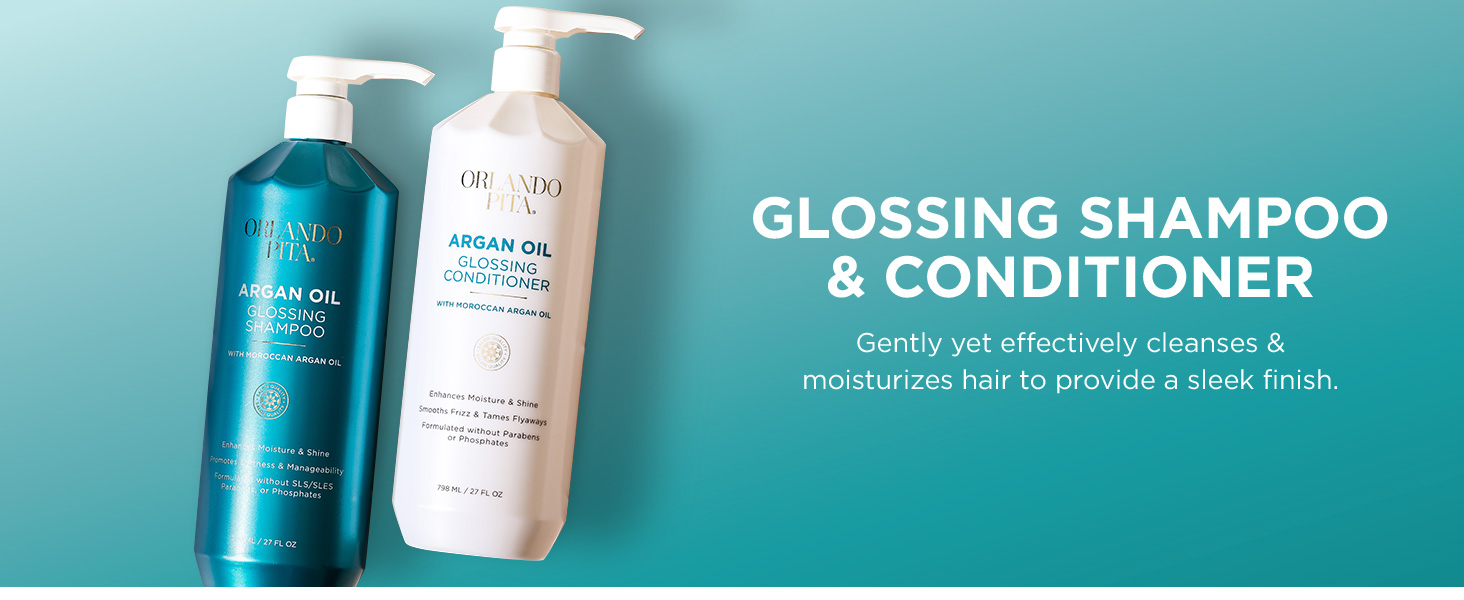 Orlando Pita Argan Oil Shampoo close-up