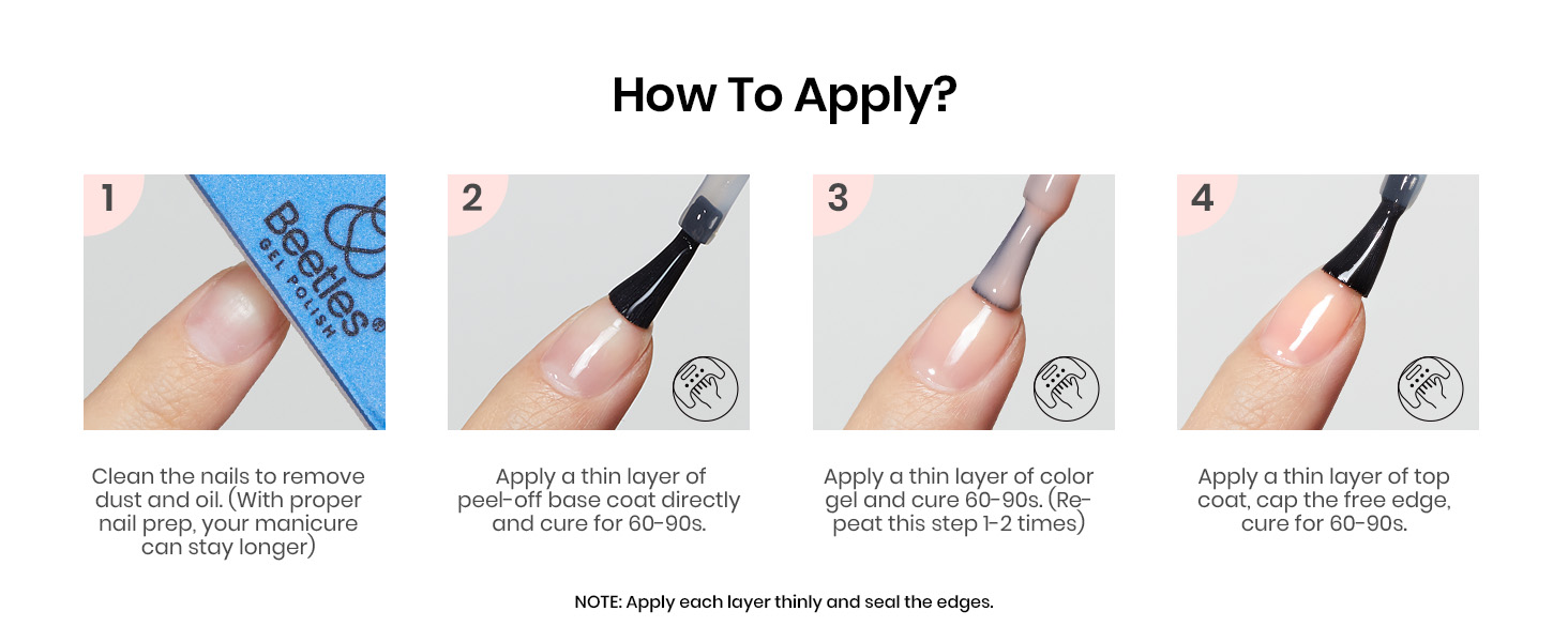 beetles Gel Polish Peel Off Base Gel