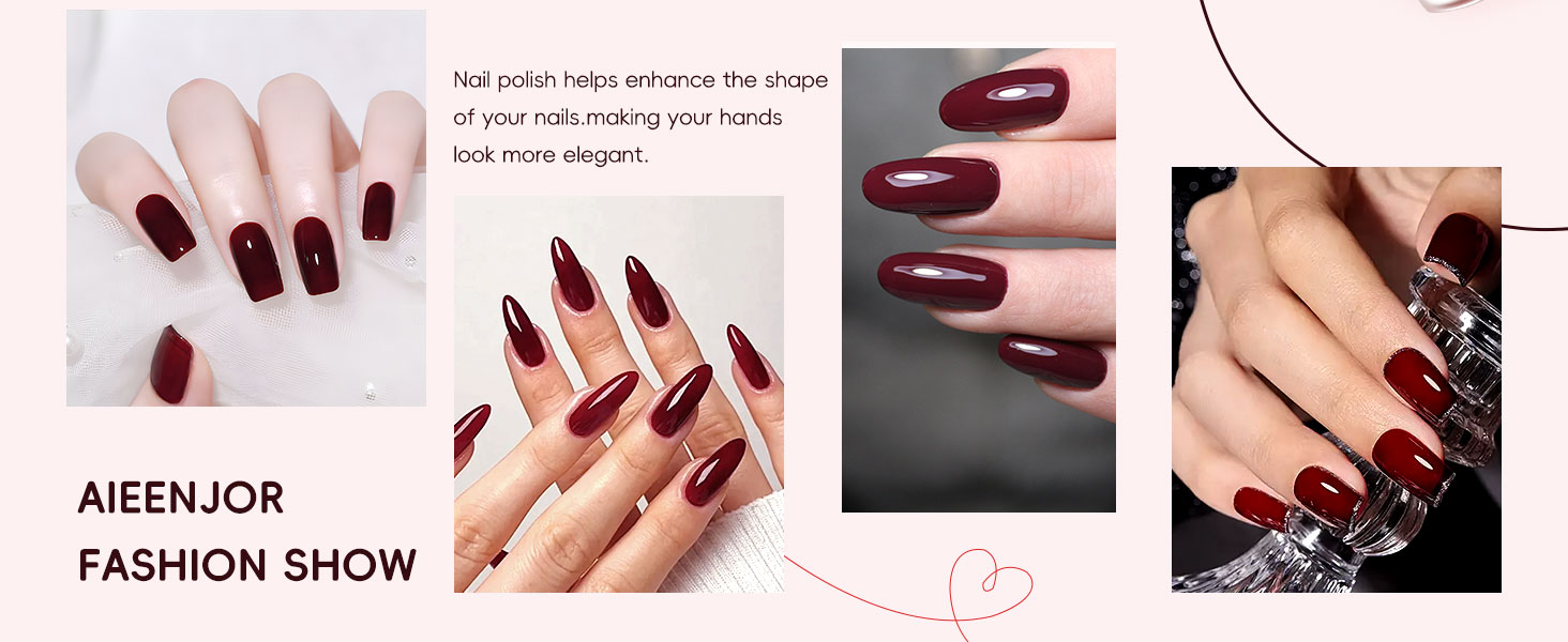 Red Brown Non Toxic Nail Polish