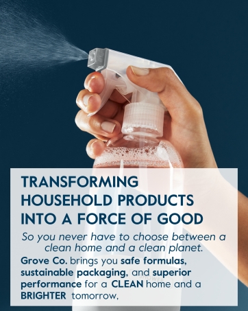 Grove Co household cleaning products sustainable no plastic waste