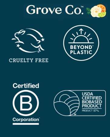 Grove Co, cruelty free, sustainable, recyclable, household