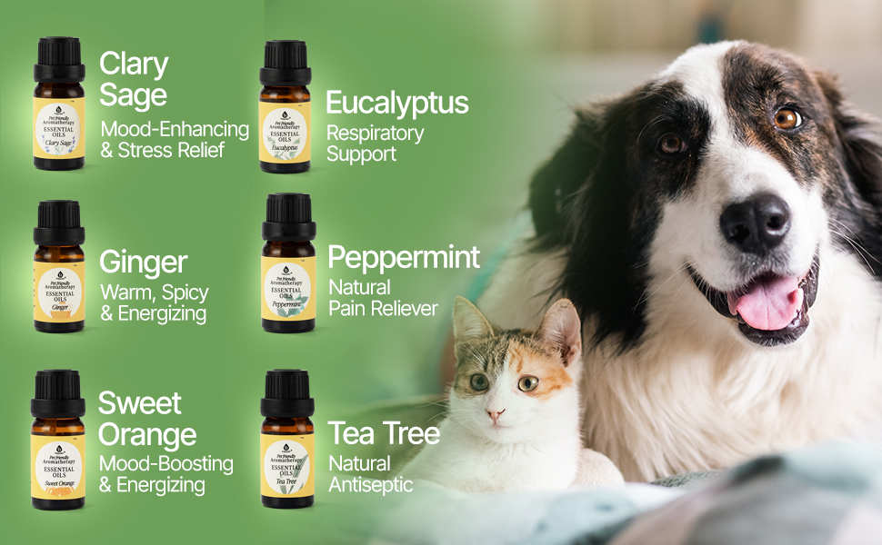 Pursonic Pet-Friendly Aromatherapy Oil Blends
