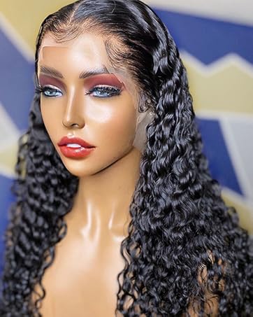 Deep Wave Lace Front Wig texture