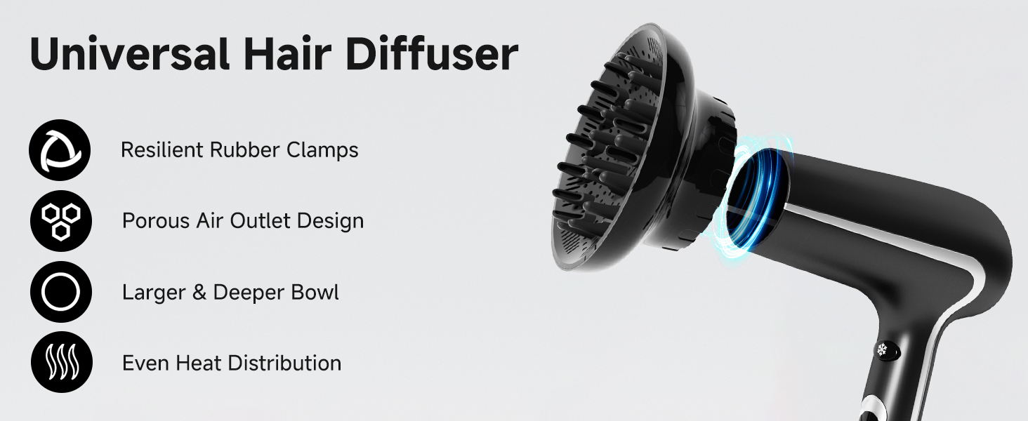 diffuser attachment for hair dryer