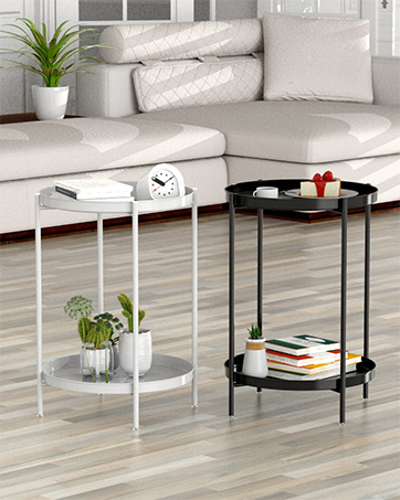 Round Tray Side Table