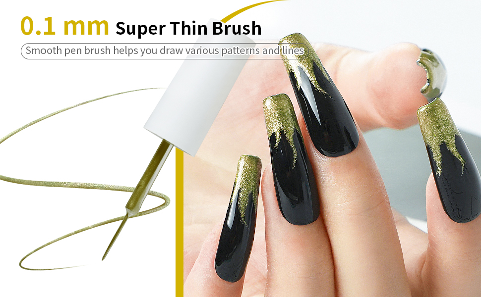 Metallic Nail Art Gel Liner