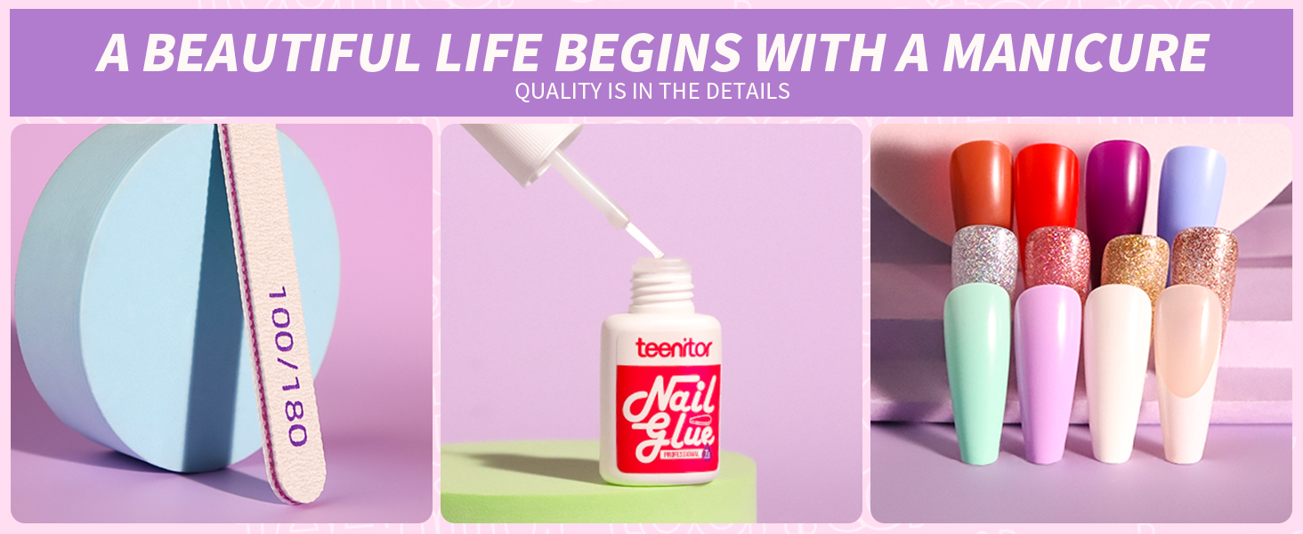 Nails File & Nail Glue