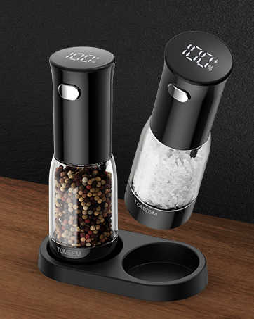 Electric Salt and Pepper Grinder Set