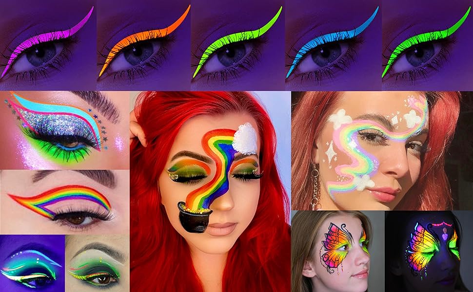 uv glow eyeliner / face body paint