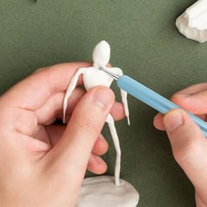 Clatoon 10Pcs Silicone Clay Sculpting Tool