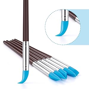 Clatoon 10Pcs Silicone Clay Sculpting Tool