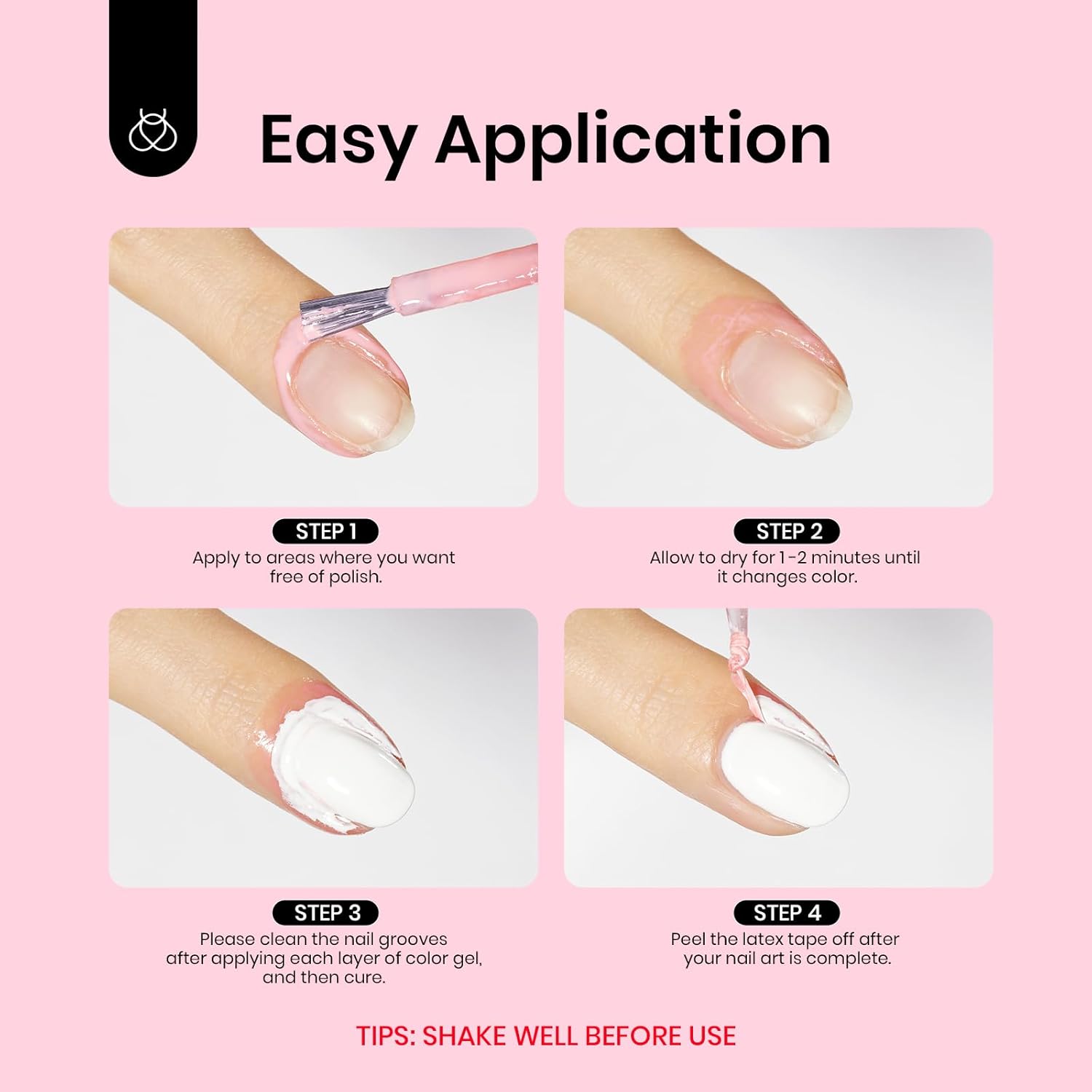 Beetles Liquid Latex for Nail 15ml - Peel off Nail Polish Cuticle Guard with Plastic Nail Care Stick Nails Design Air-Dry Liquid Latex Barrier for Protector Fingers - Image 7