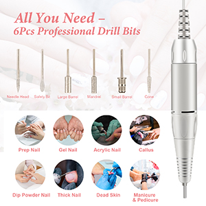 Multifunctional professional electric nail file