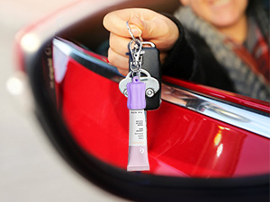Lip Gloss Keychain for car