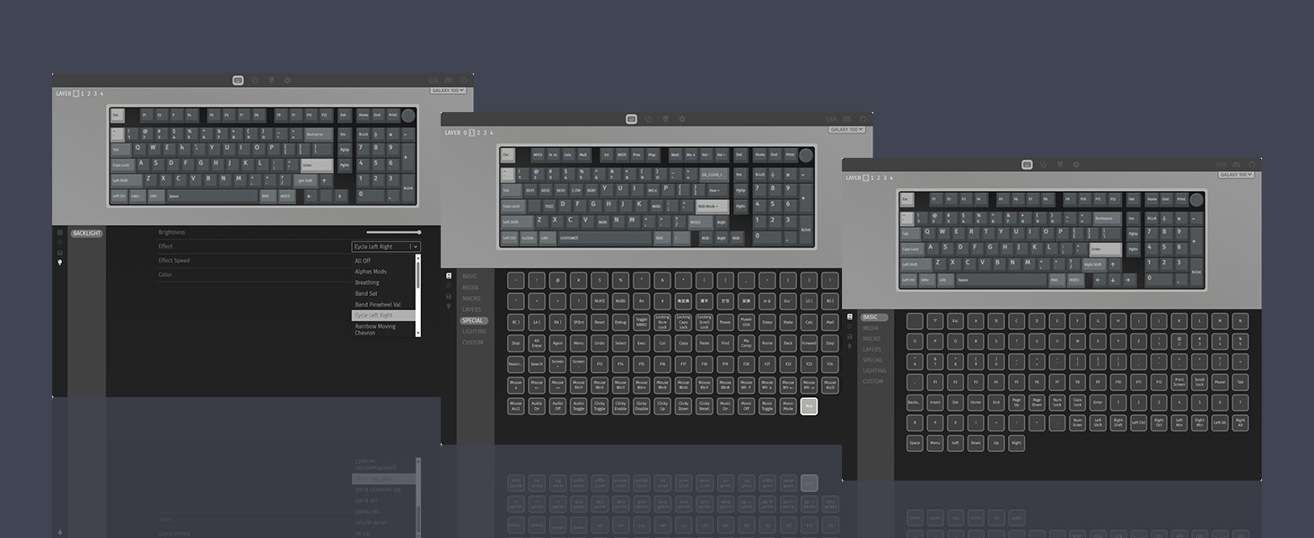 Galaxy100 wireless gaming keyboard