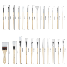 Total 24 pieces different functional paint brushes
