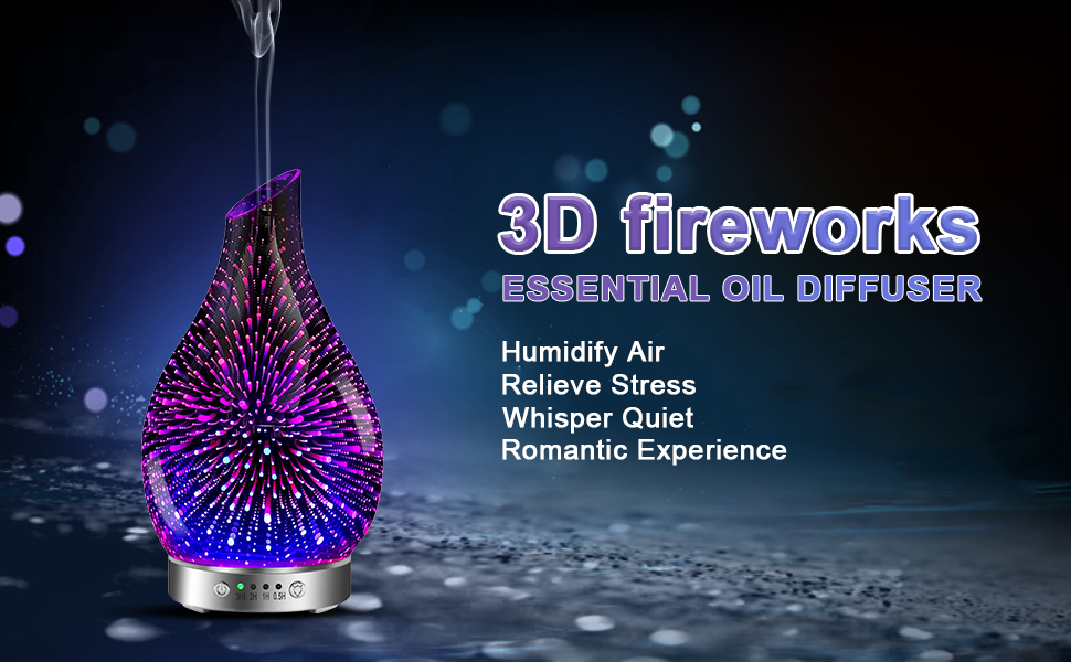 3D Fireworks effect