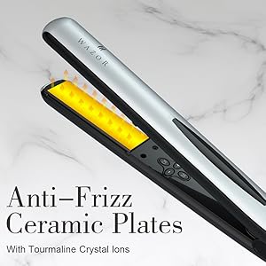 Flat iron tourmaline ceramic