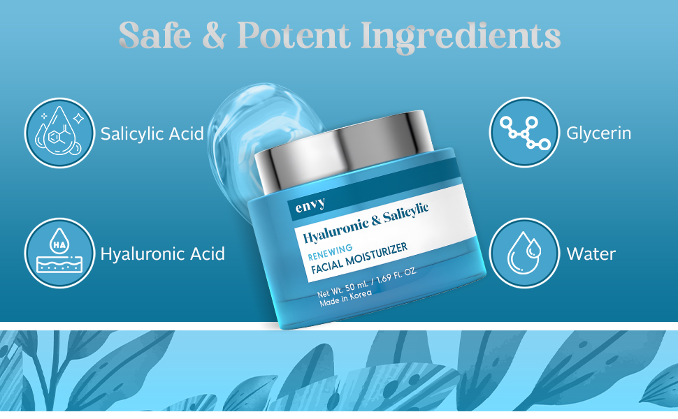Envy Hyaluronic & Salicylic Acid Moisturizers