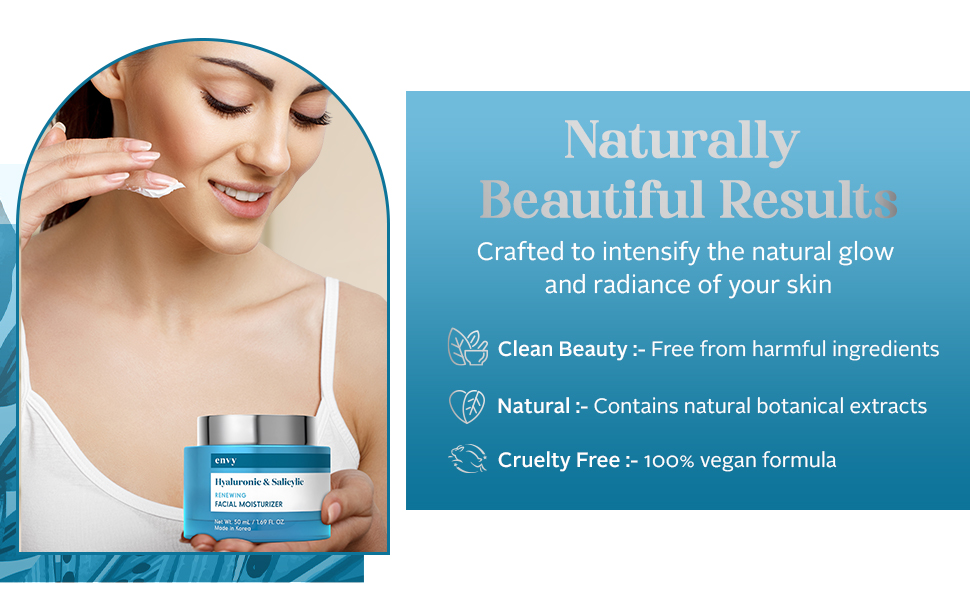 Envy Hyaluronic & Salicylic Acid Moisturizers