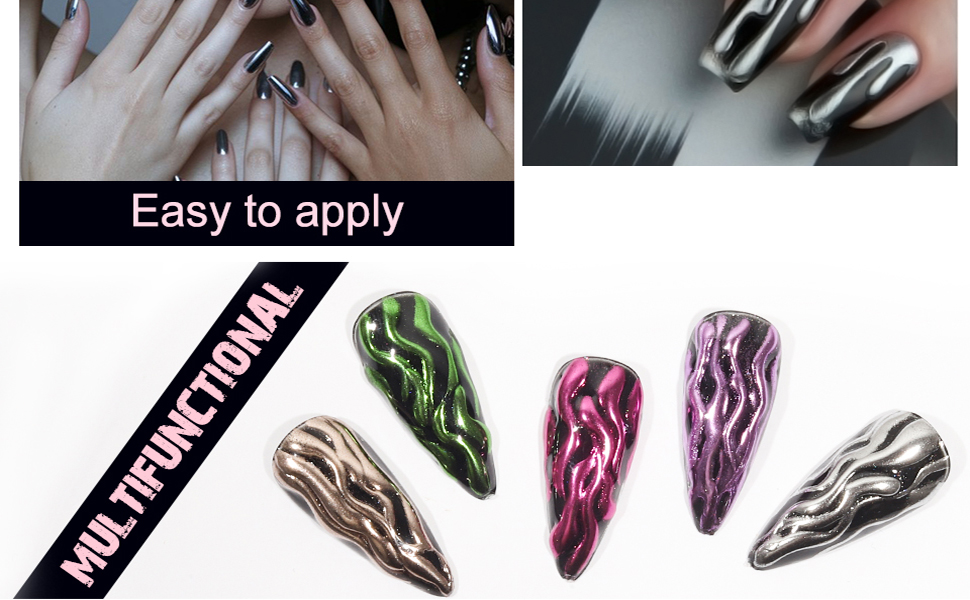 chrome nail powder