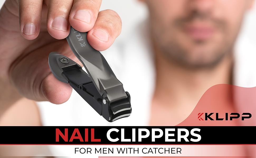 Nail clippers in use