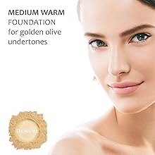 fair skin light medium warm mineral makeup foundation powder loose natural organic make up  