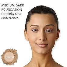 dark skin medium warm mineral makeup foundation powder loose natural organic make up 