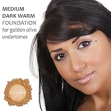 dark skin medium warm mineral makeup foundation powder loose natural organic make up 