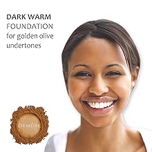 dark skin medium warm mineral makeup foundation powder loose natural organic make up 
