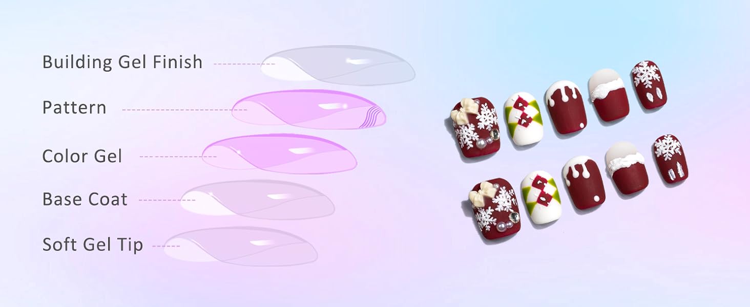 Christmas Press on Nails