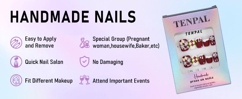 Christmas Press on Nails