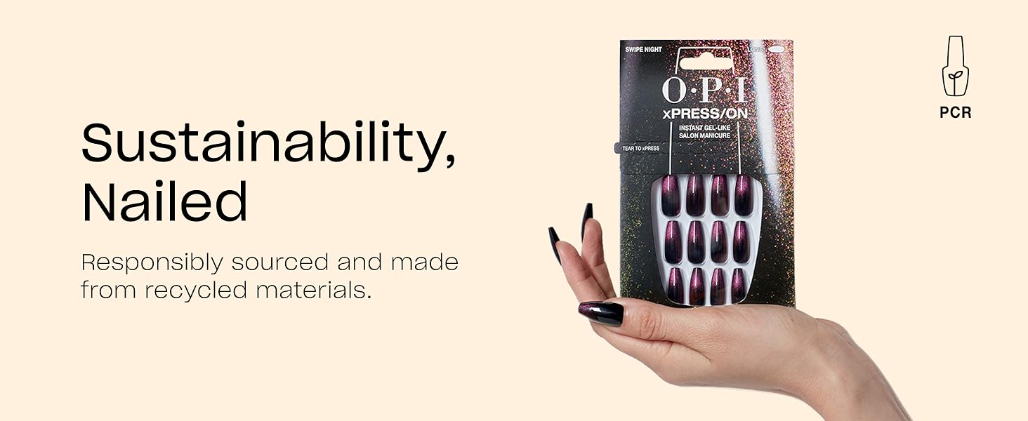 OPI xPress/ON Press On Nails Sustainability