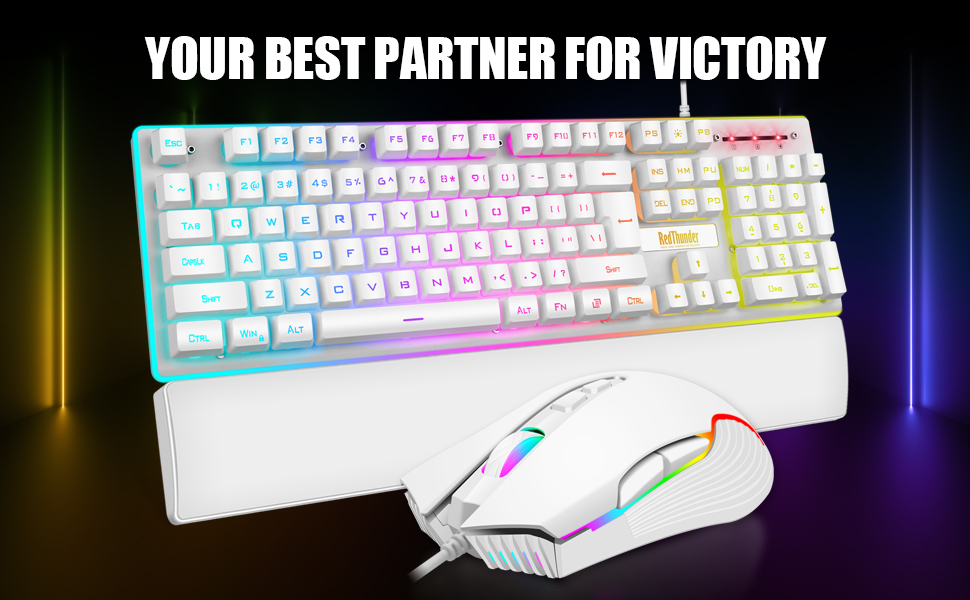 Your best partner for victory wireless wired keyboard and mouse