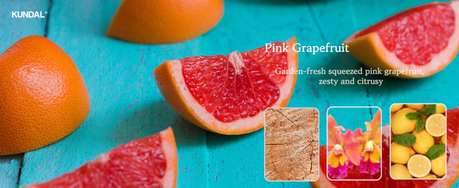 Pink Grapefruit, SHampoo and Conditioner, Kundal, Fragrance