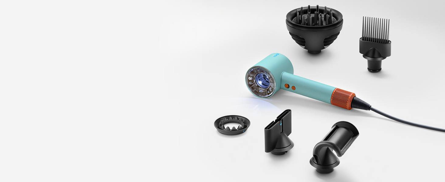 Dyson Supersonic Nural hair dryer and attachments