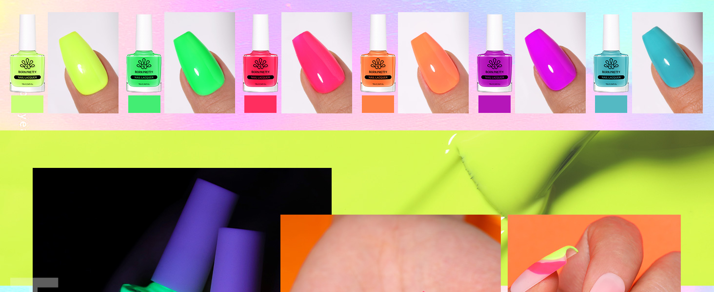 neon nail polish