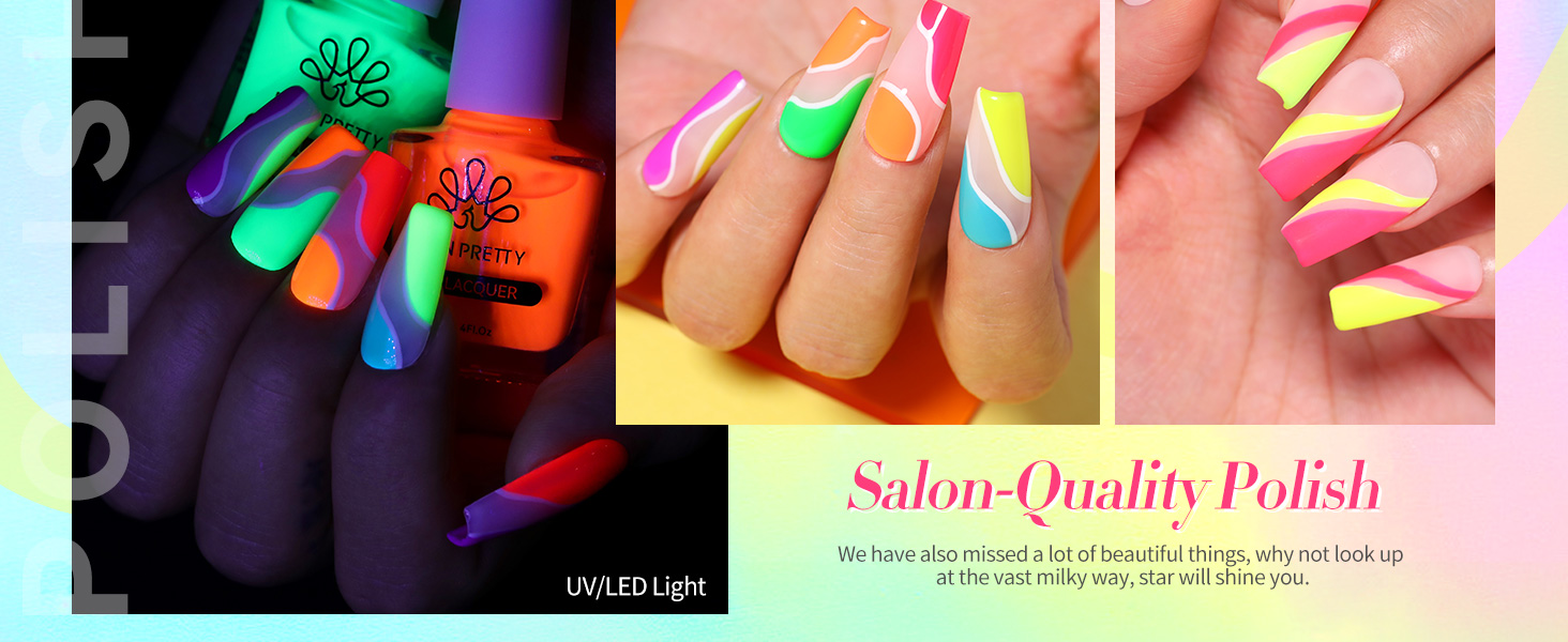 neon nail polish