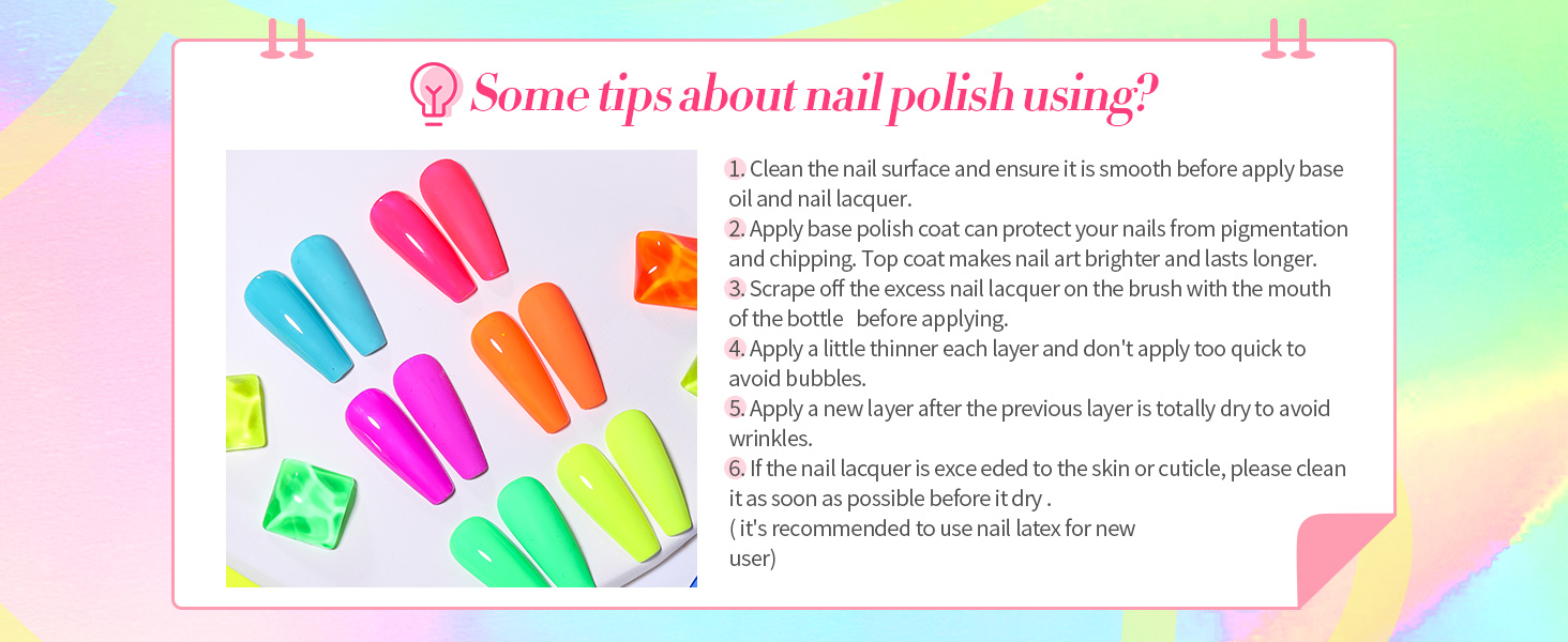 neon nail polish