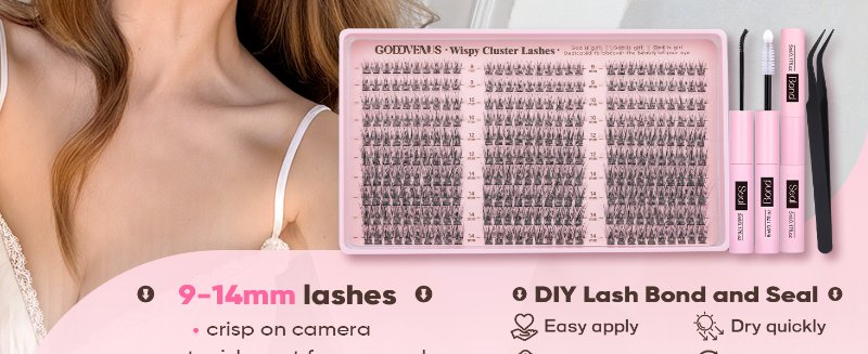 Clusters Eyelashes Lash Extension Kit