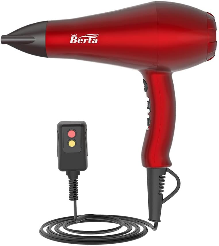 1875W Powerful Negative Ions Hair Dryer Ceramic Professional Far Infrared Blow Dryer 2 Speeds 3 Heating Settings with Diffuser Concentrator & Comb - Image 3